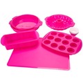 Hastings Home 18-piece Silicone Bakeware Set with Cupcake Molds, Muffin Pan, Cookie Sheet, Bundt, Baking Supplies 247066DEP